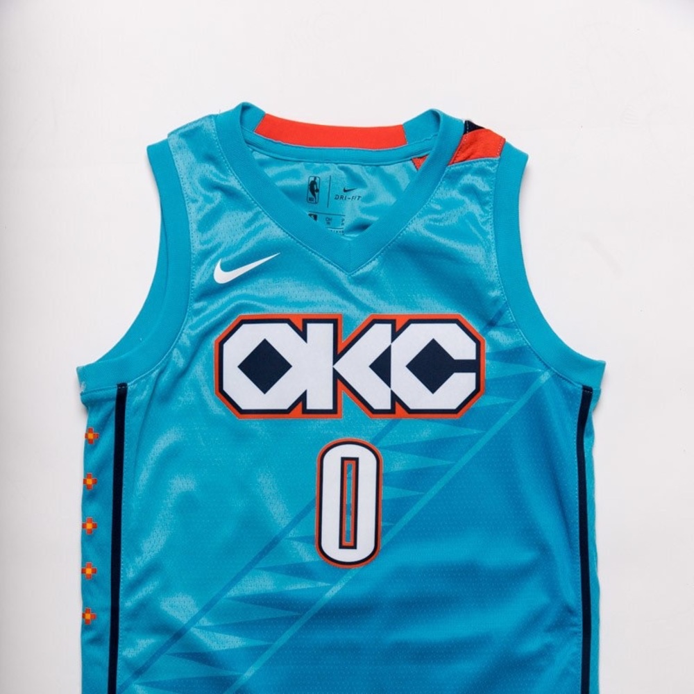 Boys OKC Thunder Swingman jersey size 8